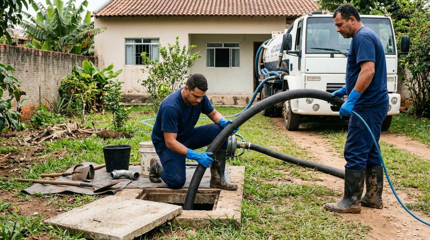 Sucção de Fossa em Mogi das Cruzes‑SP